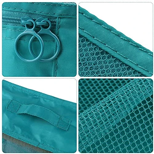 DIMJ Packing Cubes For Travel, 9 Pcs Travel Cubes Set Foldable Suitcase Organizer Lightweight Luggage Storage Bag 5 Colors Options (Blue) 6 DIMJ Packing Cubes For Travel, 9 Pcs Travel Cubes Set Foldable Suitcase Organizer Lightweight Luggage Storage Bag 5 Colors Options (Blue) - Image 6