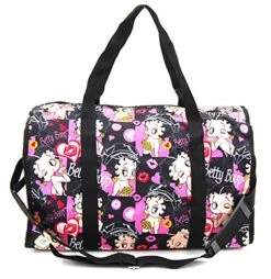 Betty Boop Large Duffel Bag, Durable Microfiber (black W/o Hook) -Travelpro Shop 61MY5E21dgL