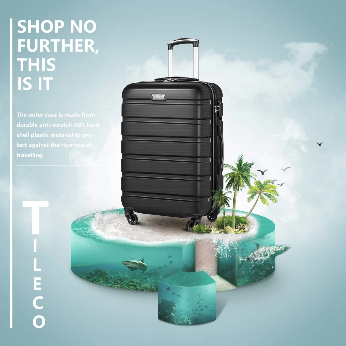 COOLIFE Luggage 3 Piece Set Suitcase Spinner Hardshell Lightweight TSA Lock 6 COOLIFE Luggage 3 Piece Set Suitcase Spinner Hardshell Lightweight TSA Lock - Image 6