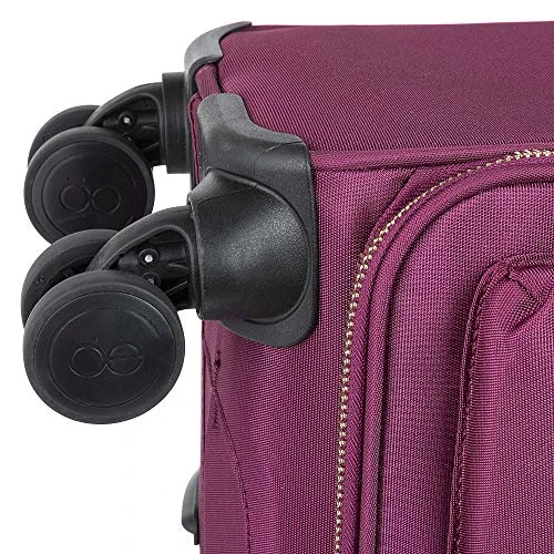 Cloe Carry-On 20 Inch Luggage With 360º-spinner Wheels In Burgundy Red Color 4 Cloe Carry-On 20 Inch Luggage With 360º-spinner Wheels In Burgundy Red Color - Image 4