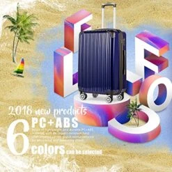 Coolife Luggage Expandable(only 28") Suitcase PC+ABS Spinner 20in 24in 28in Carry On (navy New, L(28in)) -Travelpro Shop 61liKqNutYL 0404c506 bf30 407e ac4a 05cb2d761b9d