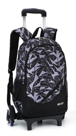 Meetbelify 3pcs Kids Rolling Backpacks Luggage Six Wheels Trolley School Bags (Black With 6 Wheels) -Travelpro Shop 61lvyy4EMdL