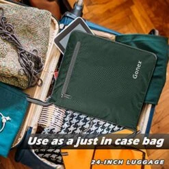 Gonex 100L Foldable Travel Duffel Bag For Luggage Gym Sports, Lightweight Travel Bag With Big Capacity, Water Repellent (Dark Green) -Travelpro Shop 61mUENhcSGL