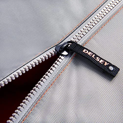 DELSEY Paris Egoa Rolling Travel Duffel Bag With 100% Recycled Materials, Light Gray, Checked-Medium 25 Inch 6 DELSEY Paris Egoa Rolling Travel Duffel Bag With 100% Recycled Materials, Light Gray, Checked-Medium 25 Inch - Image 6