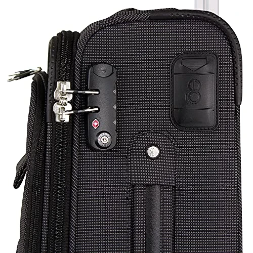 Cloe Carry-On 20 Inch Luggage With 360º-spinner Wheels In Black Color 6 Cloe Carry-On 20 Inch Luggage With 360º-spinner Wheels In Black Color - Image 6