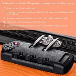 Expandable 3 Piece Luggage Sets Hardside Durable Suitcase With Spinner Wheels TSA Lock, 3 Pcs Carry On Case Travel Home Outdoor School Lightweight Trolley Case ( 20" 24" 28" Orange) 12 Expandable 3 Piece Luggage Sets Hardside Durable Suitcase With Spinner Wheels TSA Lock, 3 Pcs Carry On Case Travel Home Outdoor School Lightweight Trolley Case ( 20" 24" 28" Orange) -Travelpro Shop 61smuXkRYuS