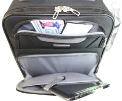 Boardingblue Airlines Personal Item Under Seat Basic Small Luggage 16.5" (Black) -Travelpro Shop 7127Fpx 2BL1L