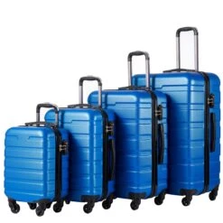 COOLIFE Luggage 3 Piece Set Suitcase Spinner Hardshell Lightweight TSA Lock (Family Set-blue1) 13 COOLIFE Luggage 3 Piece Set Suitcase Spinner Hardshell Lightweight TSA Lock (Family Set-blue1) -Travelpro Shop 71QFr3tkLoL