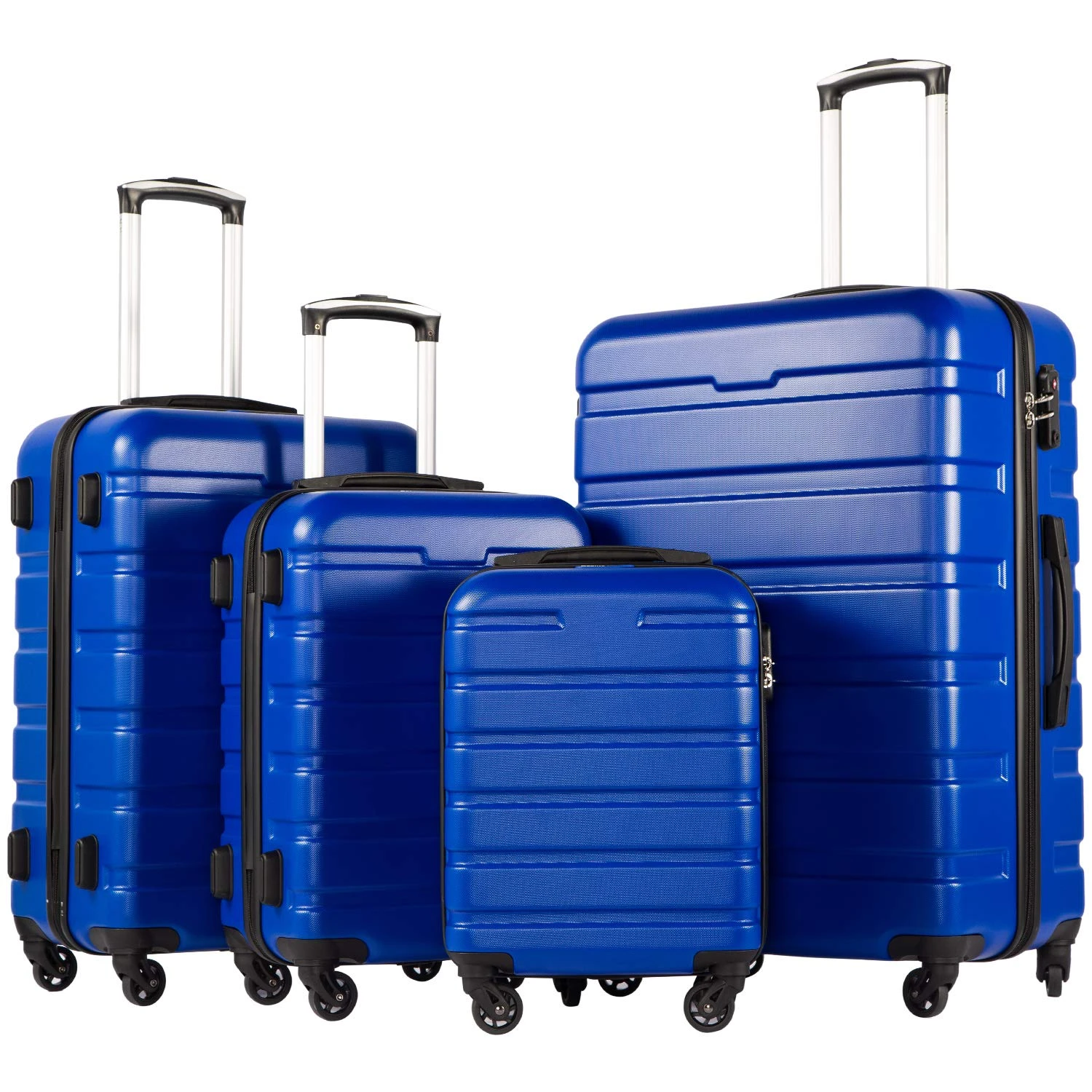 COOLIFE Luggage 3 Piece Set Suitcase Spinner Hardshell Lightweight TSA Lock (Family Set-blue1) 1 COOLIFE Luggage 3 Piece Set Suitcase Spinner Hardshell Lightweight TSA Lock (Family Set-blue1)