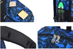 Meetbelify 3pcs Kids Rolling Backpacks Luggage Six Wheels Trolley School Bags (Black With 6 Wheels) -Travelpro Shop 81Bv52AY0TL