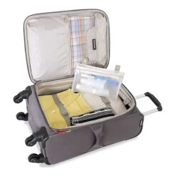 SWISSGEAR 7362 3-Piece Expandable Lightweight Rolling Spinner Luggage Set | Wheeled Travel Suitcases | 20-inch, 24-inch, 28-inch - Gray -Travelpro Shop 81J8Md4qlnL