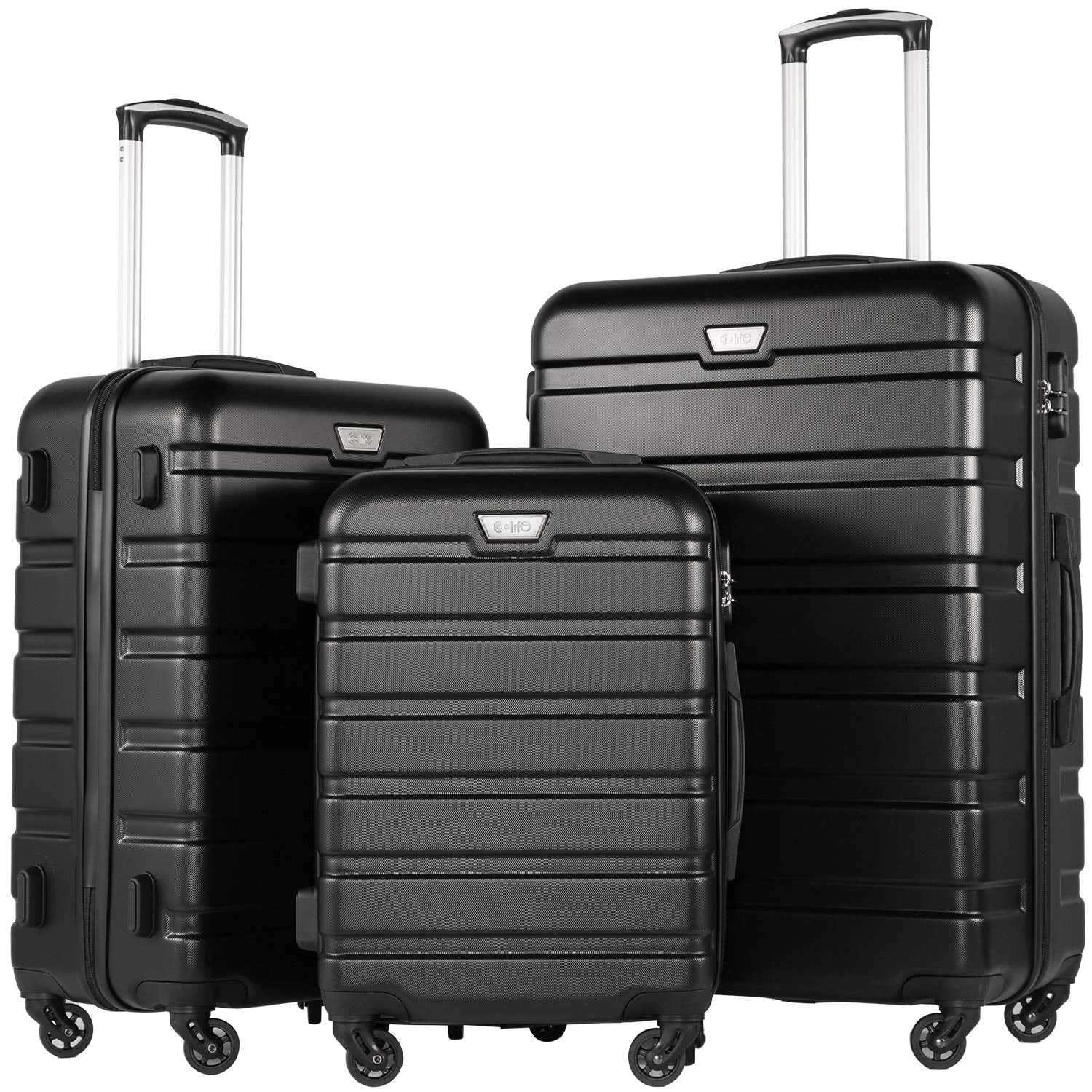 COOLIFE Luggage 3 Piece Set Suitcase Spinner Hardshell Lightweight TSA Lock 1 COOLIFE Luggage 3 Piece Set Suitcase Spinner Hardshell Lightweight TSA Lock