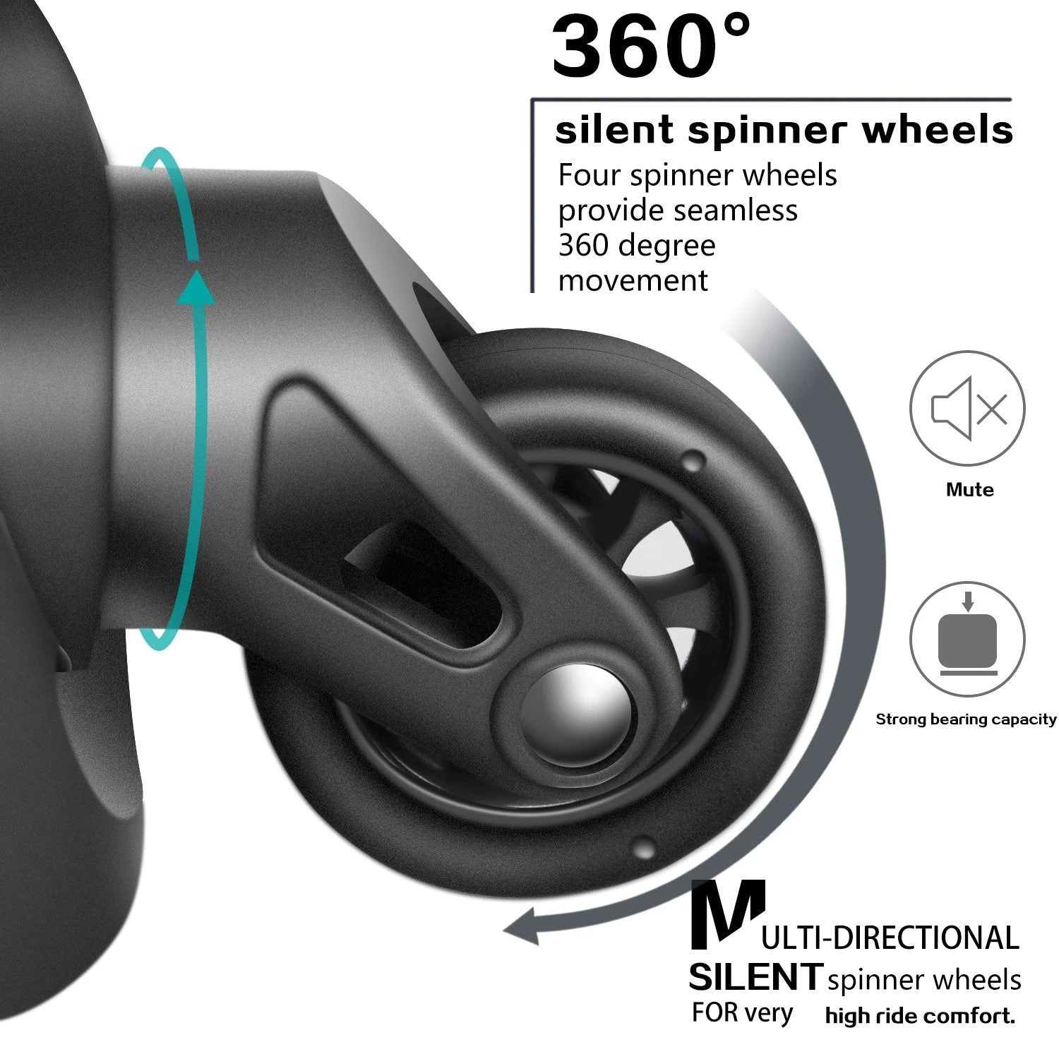 COOLIFE Luggage 4 Piece Set Suitcase Spinner Hardshell Lightweight TSA Lock 6 COOLIFE Luggage 4 Piece Set Suitcase Spinner Hardshell Lightweight TSA Lock - Image 6