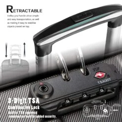 COOLIFE Luggage 3 Piece Set Suitcase Spinner Hardshell Lightweight TSA Lock (sliver3) 9 COOLIFE Luggage 3 Piece Set Suitcase Spinner Hardshell Lightweight TSA Lock (sliver3) -Travelpro Shop 81wIhtjFwhL 79ced7fe e3cd 496c 8886 5307c8e95e6e