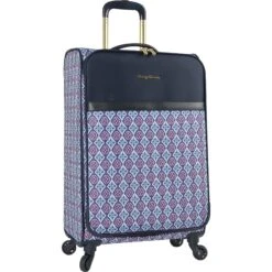 Tommy Bahama Lightweight Spinner Luggage - Expandable Suitcases For Men And Travel With Rolling Wheels, Pink/Blue