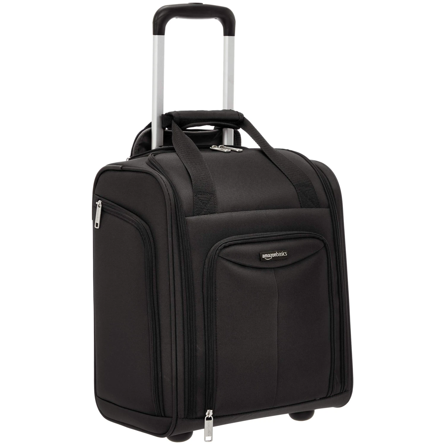 AmazonBasics Underseat Rolling Luggage - Large, Black 1 AmazonBasics Underseat Rolling Luggage - Large, Black