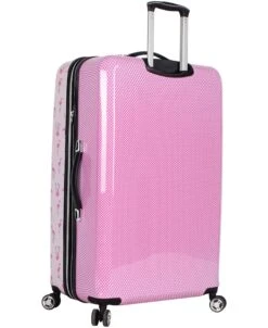 Betsey Johnson 4 Pieces Luggage Set - ABS+PC Hardside Lightweight Durable Rolling Suitcase With Spinner Wheels - Set Includes; 15", 20", 26", 30" -Travelpro Shop 91Djmq mmbL