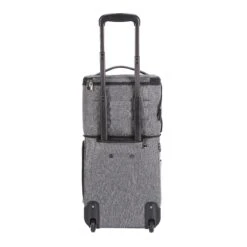 Travelers Club Luggage 17" Top Expandable Underseater W/Side USB Port Connector, Dark Gray Suitcase, Carry -Travelpro Shop 91KJu S dCL