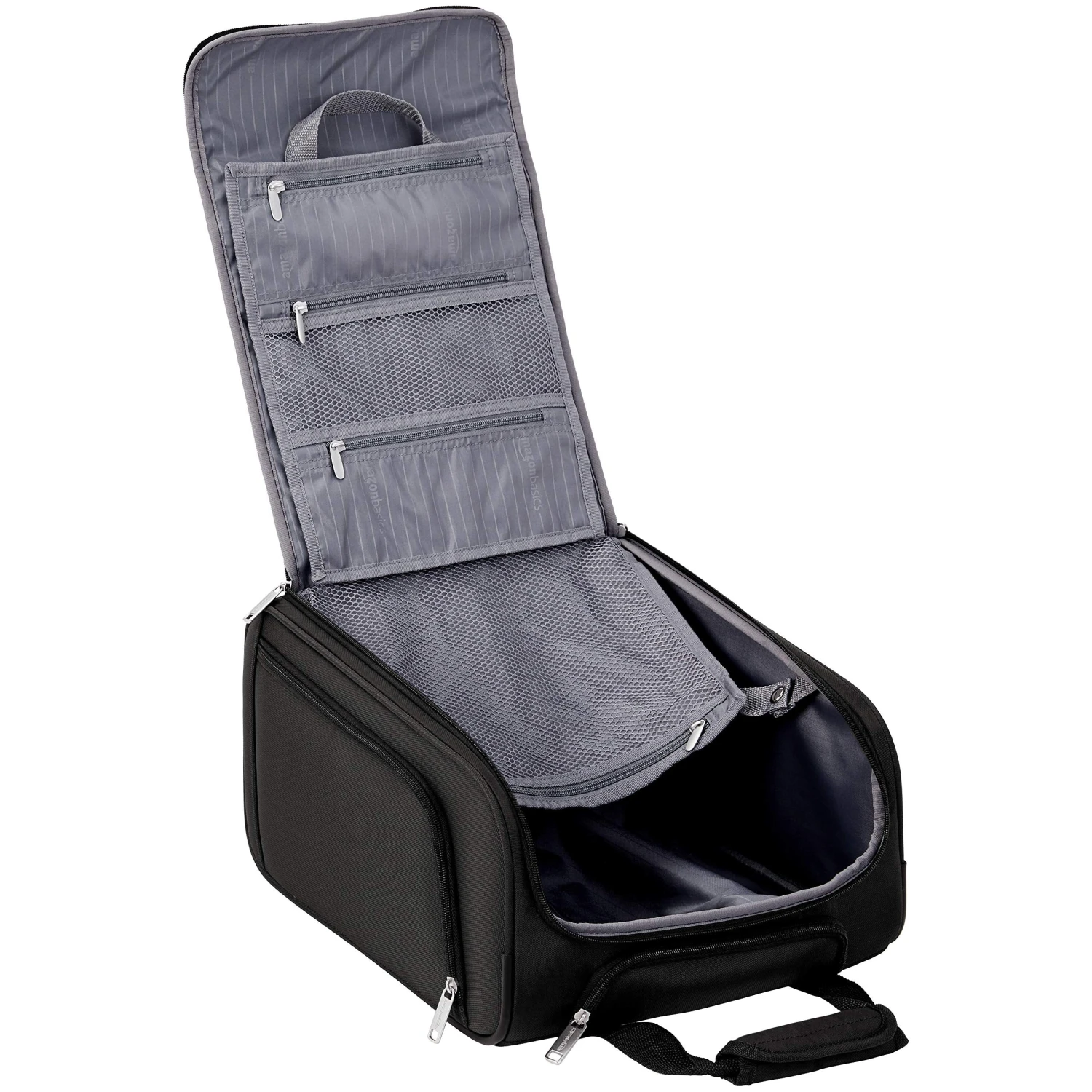 AmazonBasics Underseat Rolling Luggage - Large, Black 2 AmazonBasics Underseat Rolling Luggage - Large, Black - Image 2