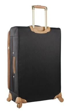 Steve Madden Luggage 3 Piece Softside Spinner Suitcase Set Collection (20"/28"/Under Seat Bag) (Harlo Black) -Travelpro Shop 91LFj164 2BfL