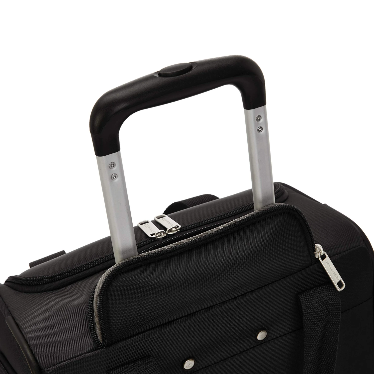 AmazonBasics Underseat Rolling Luggage - Large, Black 3 AmazonBasics Underseat Rolling Luggage - Large, Black - Image 3