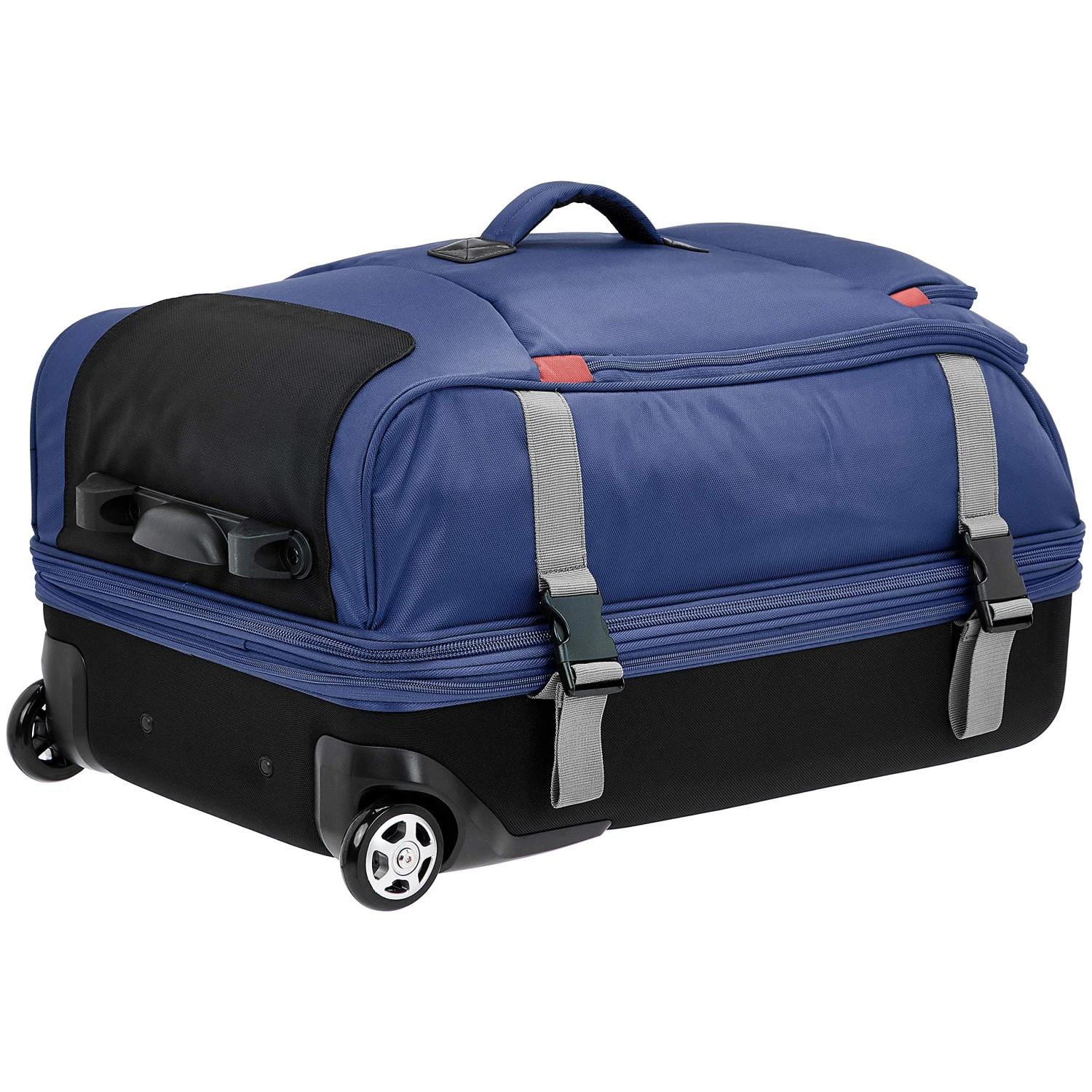 AmazonBasics Rolling Travel Duffel Bag Luggage With Wheels, Medium, Blue 2 AmazonBasics Rolling Travel Duffel Bag Luggage With Wheels, Medium, Blue - Image 2
