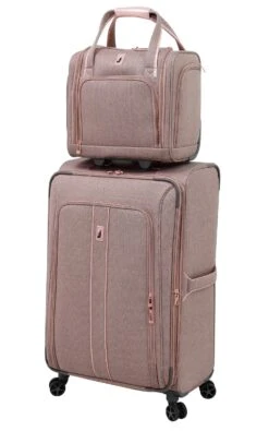 London Fog Newcastle 15" Under The Seat Bag, Rose Charcoal -Travelpro Shop 91rADwGOioL