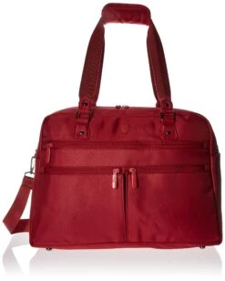 Heys America Unisex Hilite Multi-Zip Boarding Duffel With RFID Red Duffel Bag (Red)