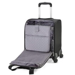 Samsonite Underseat Spinner With USB Port Carry-On Luggage, Jet Black, One Size -Travelpro Shop 91zihGgSKbL