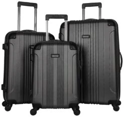 Kenneth Cole Reaction Out Of Bounds 3-Piece Lightweight Hardside 4-Wheel Spinner Luggage Set: 20" Carry-On, 24", & 28"