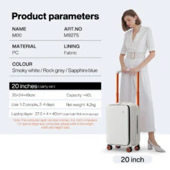 Mixi 2022 New Design Wide Handle Suitcase Men Carry-on Luggage Women -Travelpro Shop Mixi 2022 New Design Wide Handle Suitcase Men Carry On Luggage Women Travel Trolley Case 20 92218d02 8054 4fca bedb c11a35713796