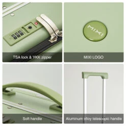 Mixi Patent Design Aluminum Frame Suitcase Carry On Rolling Luggage -Travelpro Shop Mixi Patent Design Aluminum Frame Suitcase Carry On Rolling Luggage Beautiful Boarding Cabin 18 20 24